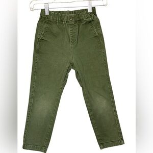 Uniqlo Olive Green Elastic Waist Pants 120/6-7